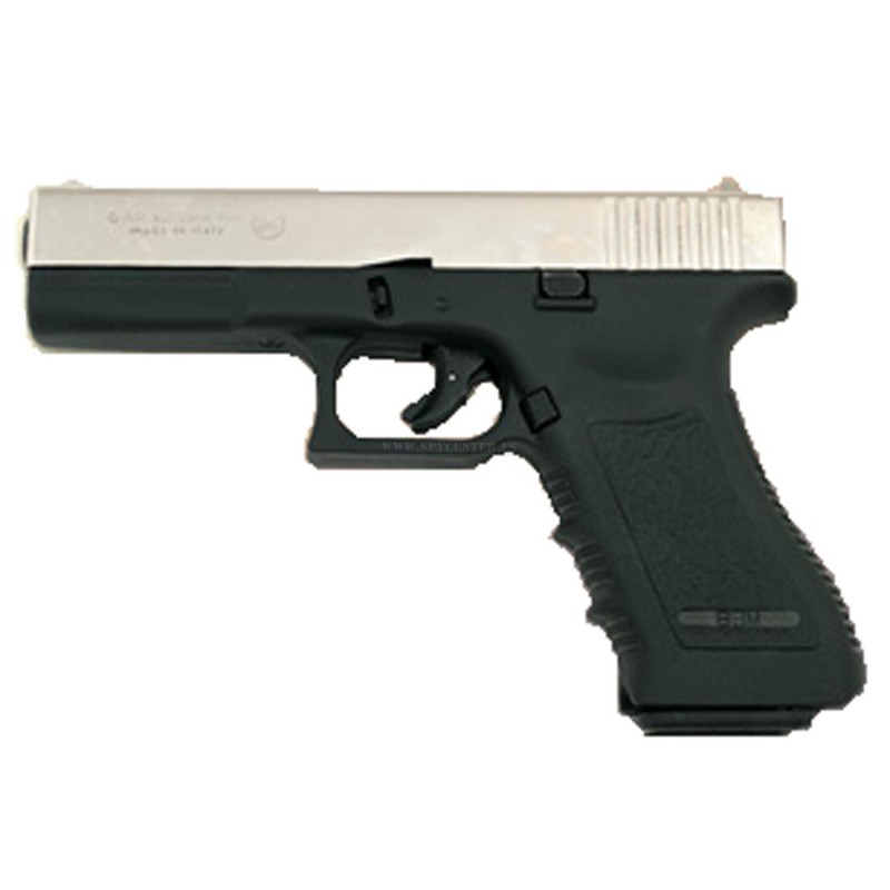 Pistola Fogueo Mini Glock 19 Bruni® + 50 Salvas + Cepillo