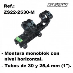 MONTURA MONOBLOCK TUBO 25/30mm