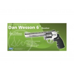 REVOLVER DAN WESSON 6" CROMADA 6mm