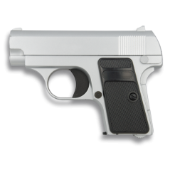 pistola colt 25 plata 6mm